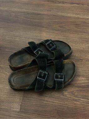 Black Suede Birkenstocks 36